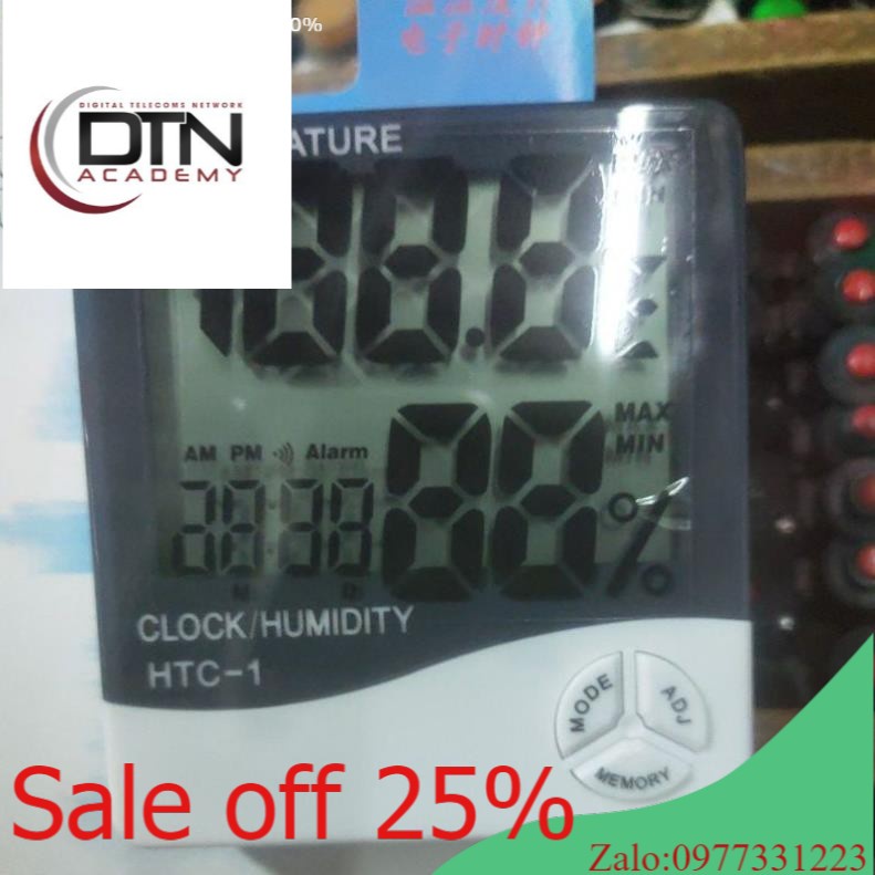 ĐỒNG HỒ ĐO NHIỆT ĐỘ & ĐỘ ẨM CLOCK/HUMIDITY HTC-1, HTC-2
