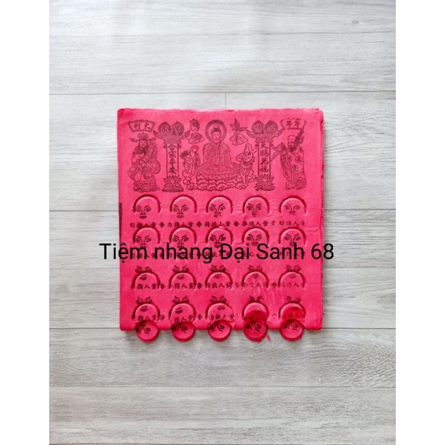 GIẤY CÚNG QUÝ NHÂN ĐỘ MẠNG