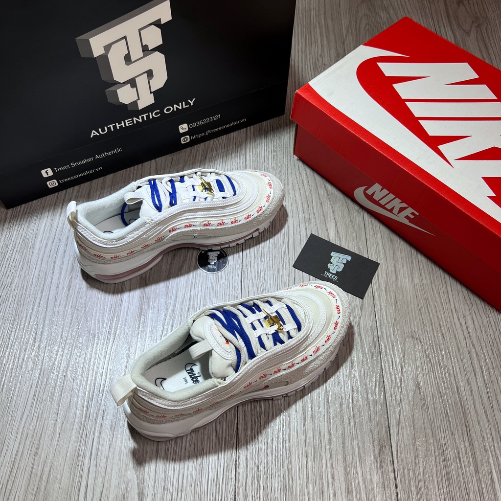 [CHÍNH HÃNG] Giày thể thao NIKE AIR MAX 97 SE LIGHT BONE UNIVERSITY RED