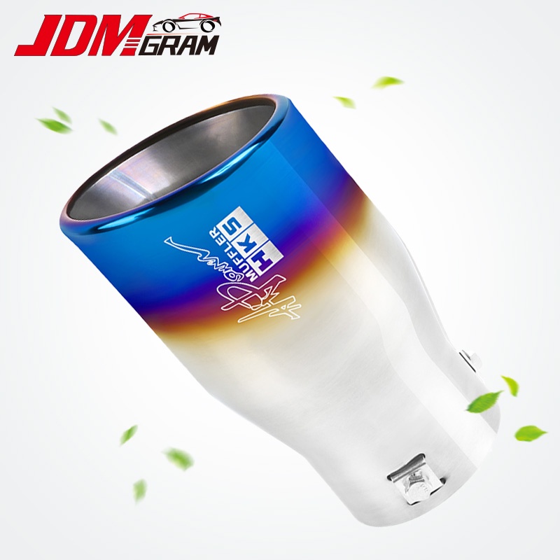 Ống Xả Xe Hơi Màu Cầu Vồng 76mm Chống Nước Không Gỉ Dày Dặn