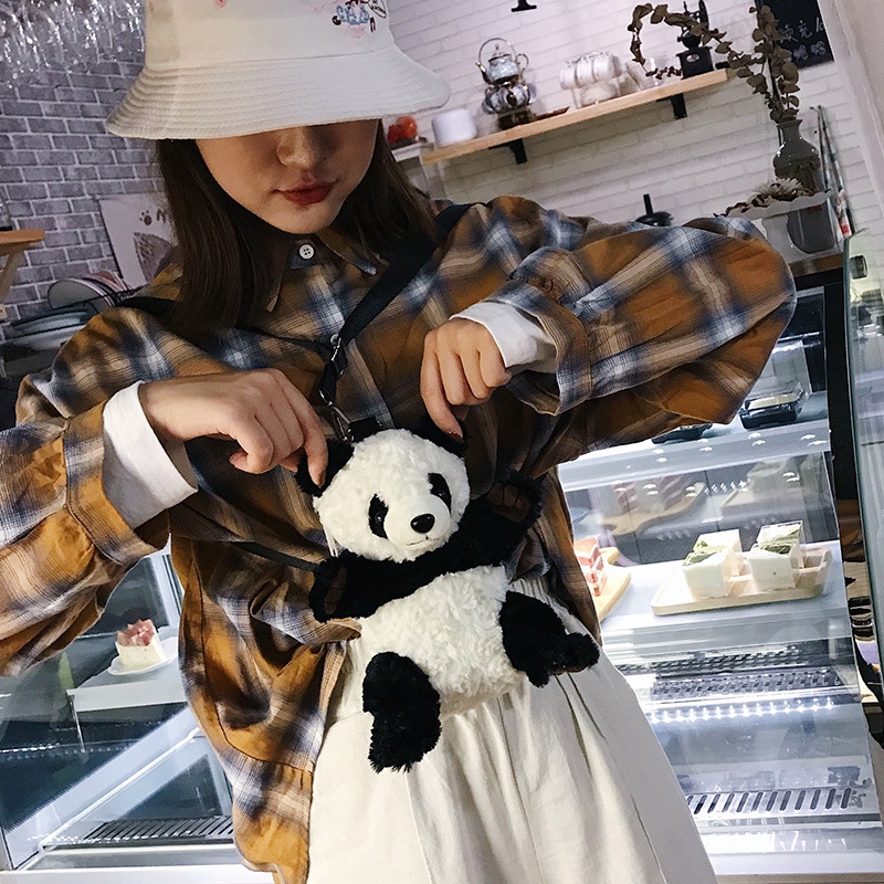 Túi đeo chéo nữ hình gấu trúc dễ thương