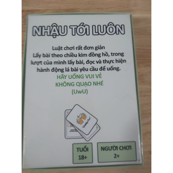 TRÒ CHƠI VUI NHỘN - NHẬU TỚI LUÔN - DRINKING GAME