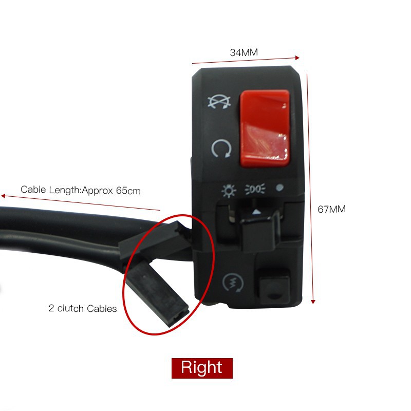 Cùm Công Tắc Z900 Gắn Ghi Đông Xe Máy