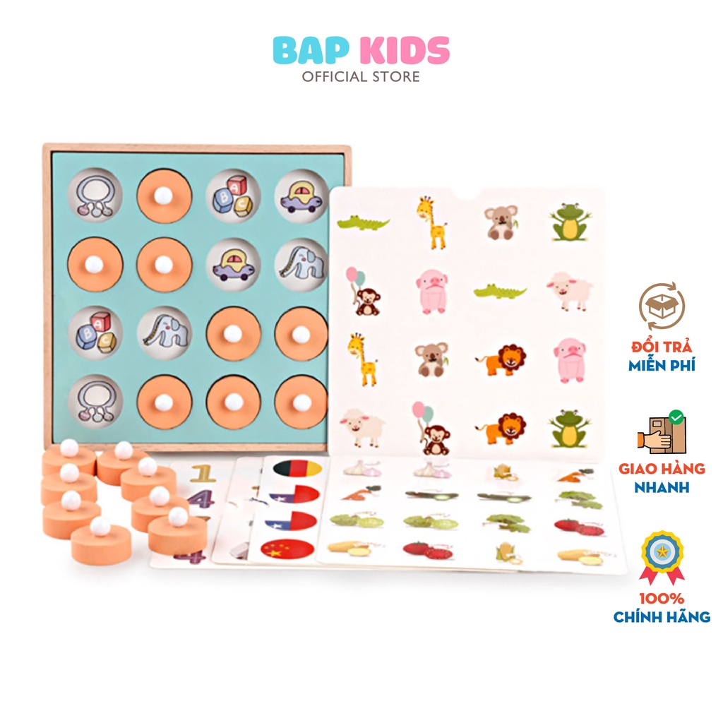 Đồ chơi thông minh BAPKIDS, Hộp rèn luyện trí nhớ cho bé
