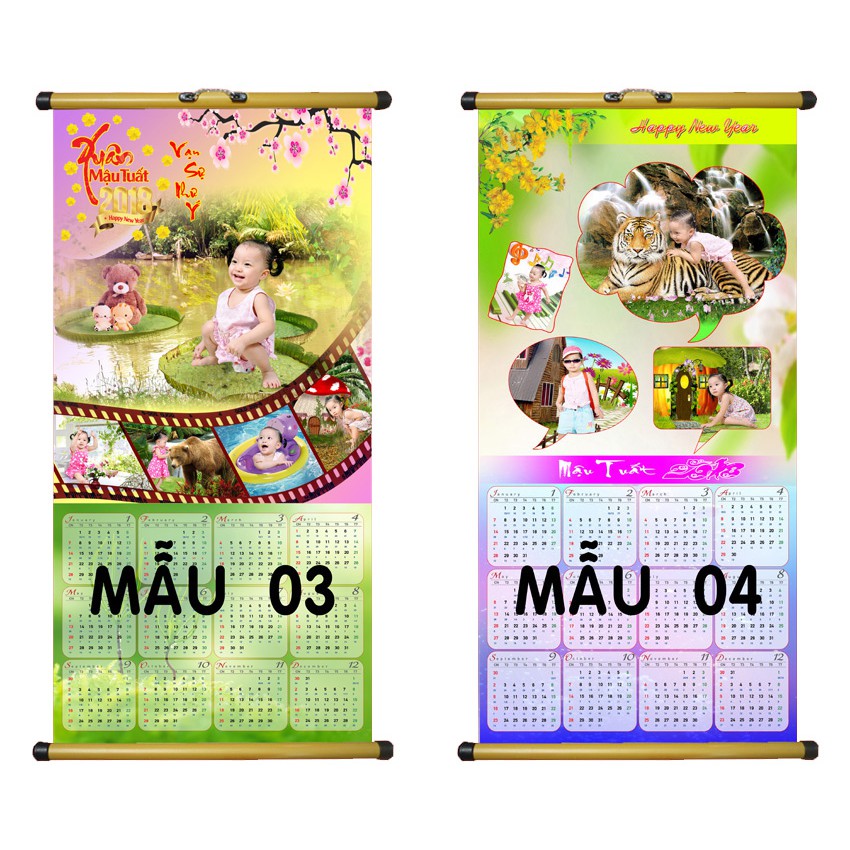 COMBO LỊCH bàn + móc khóa IN HÌNH THEO YÊU CẦU