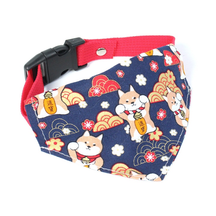 Yếm cho mèo phong cách Nhật Bản - Họa tiết mèo thần tài siêu yêu