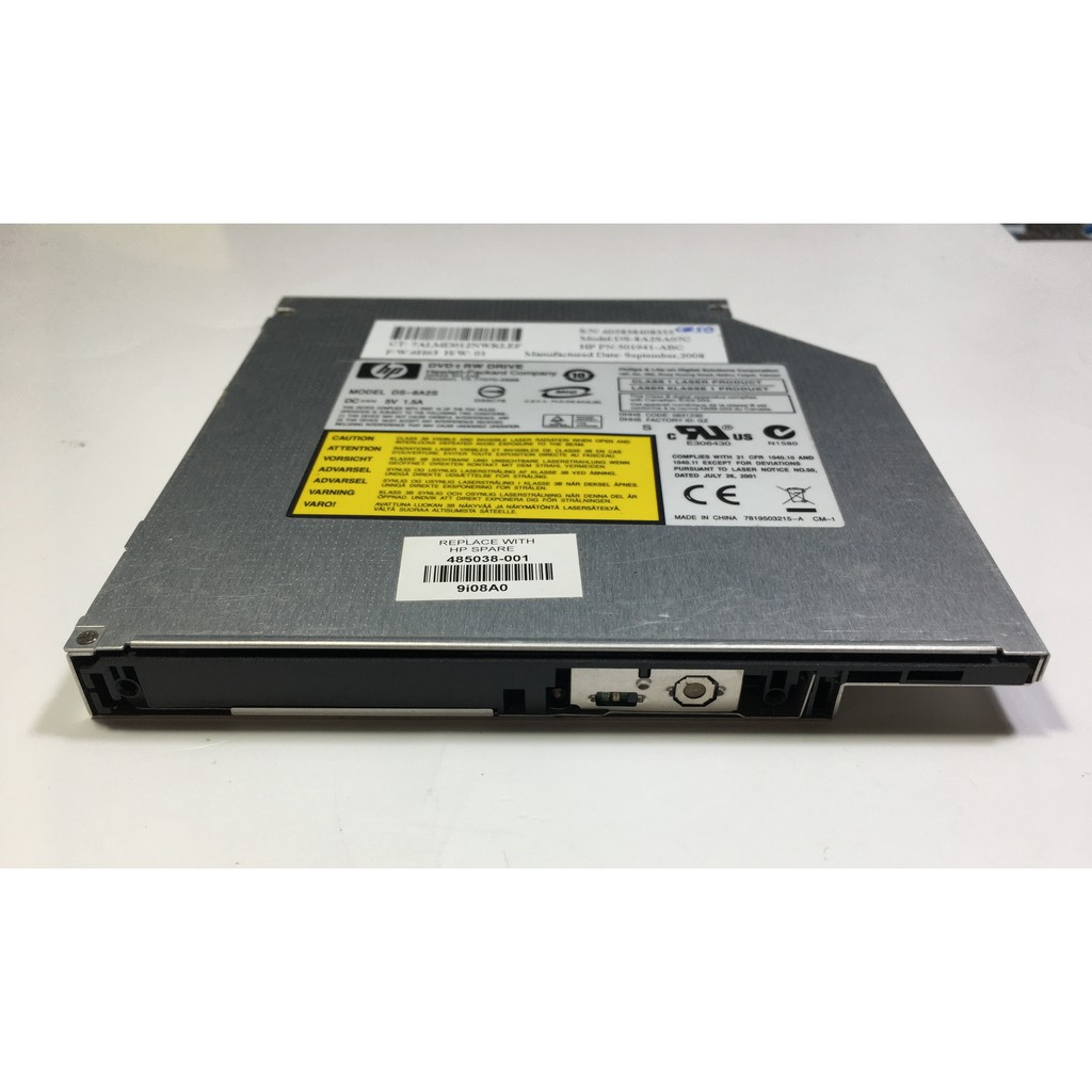 Ổ đĩa quang Laptop tháo máy Hewlett Packard CD/DVD RW DS-8A2S chuẩn SATA 12,7mm | WebRaoVat - webraovat.net.vn