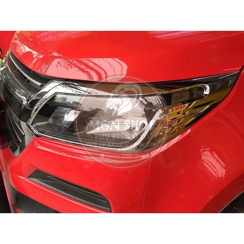 [Ốp đèn pha] [Chevrolet Colorado 2017 - 2021] [màu đen / màu bạc]