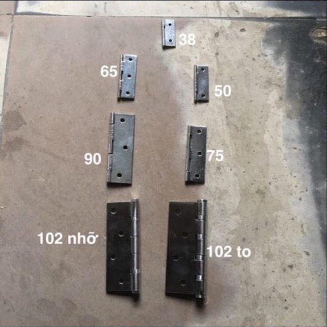 Bản lề lá INOX các cỡ từ 38 đến 90 ( giá 1c )