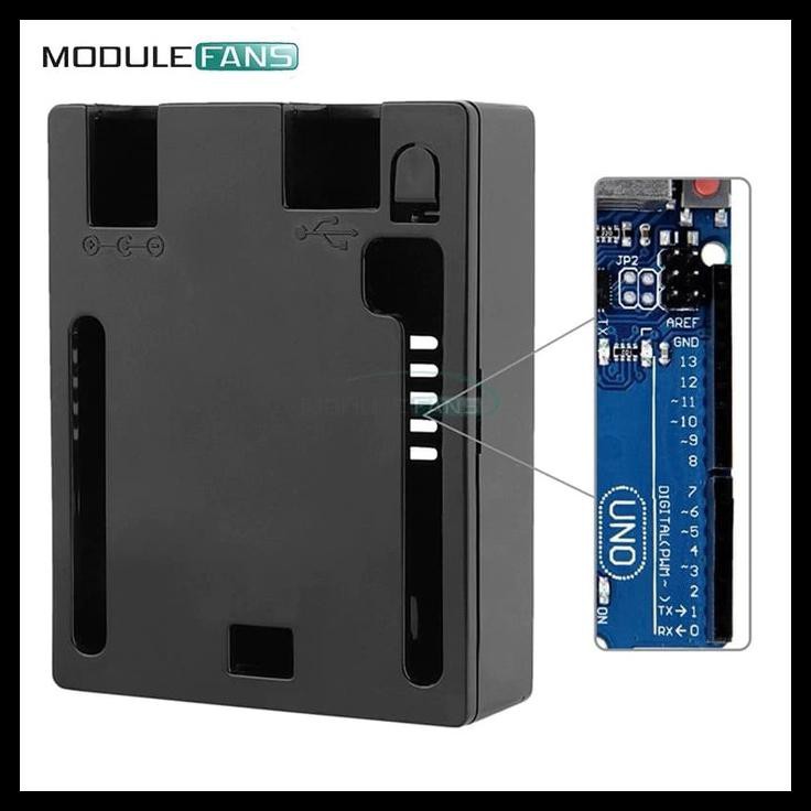 Hộp Đựng Mạch Arduino Uno R3 Màu Đen