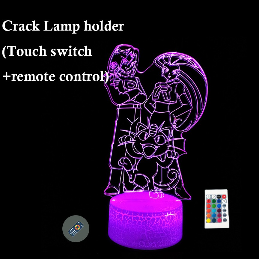 Đèn LED Tạo Hình 3D Người Máy Cưa Máy USB Bằng Acrylic 7 Màu Trang Trí Nhà Cửa/ Làm Việc