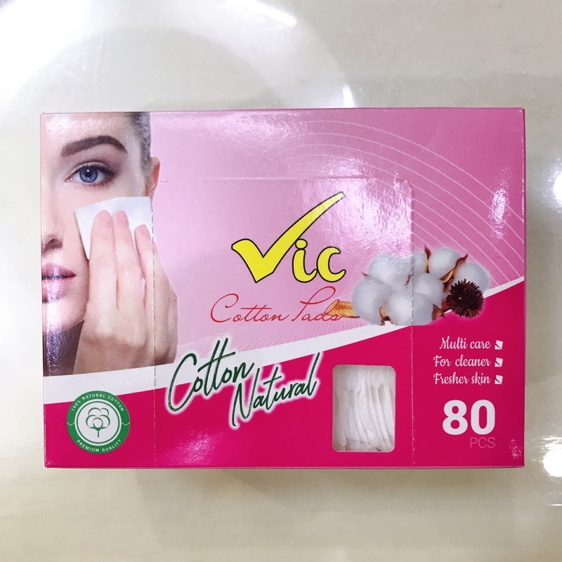 Bông tẩy trang Vic (80 miếng)