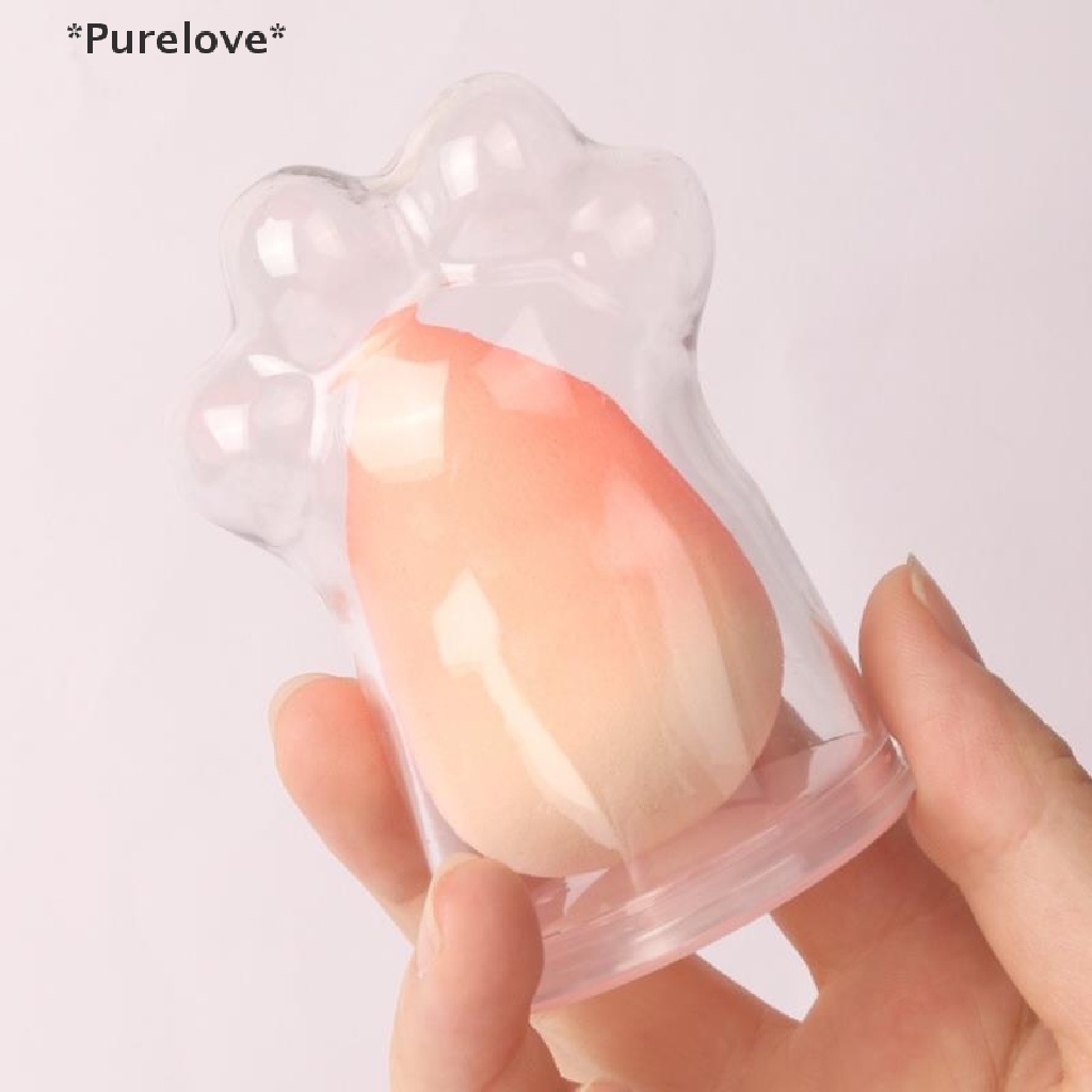 Hộp Đựng Mút Trang Điểm Hình Móng Vuốt Mèo Xinh Xắn
