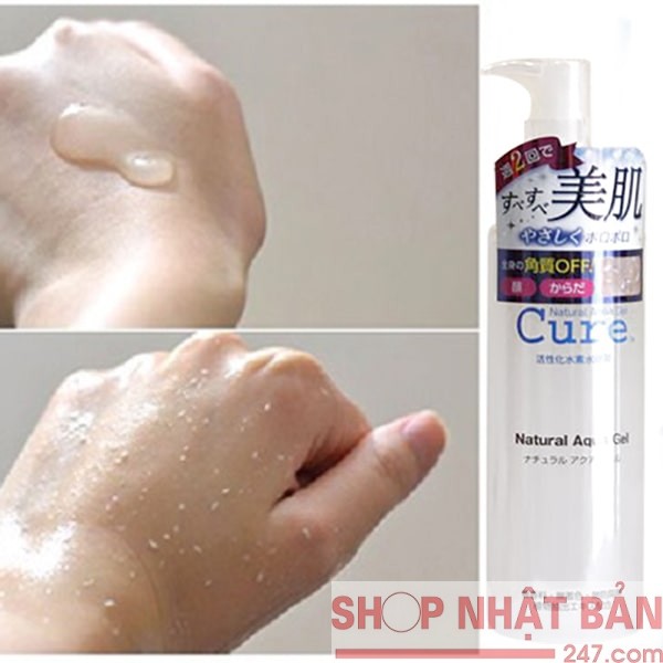 Tẩy da chết Cure Natural Aqua Gel nội địa Nhật Bản 250ml
