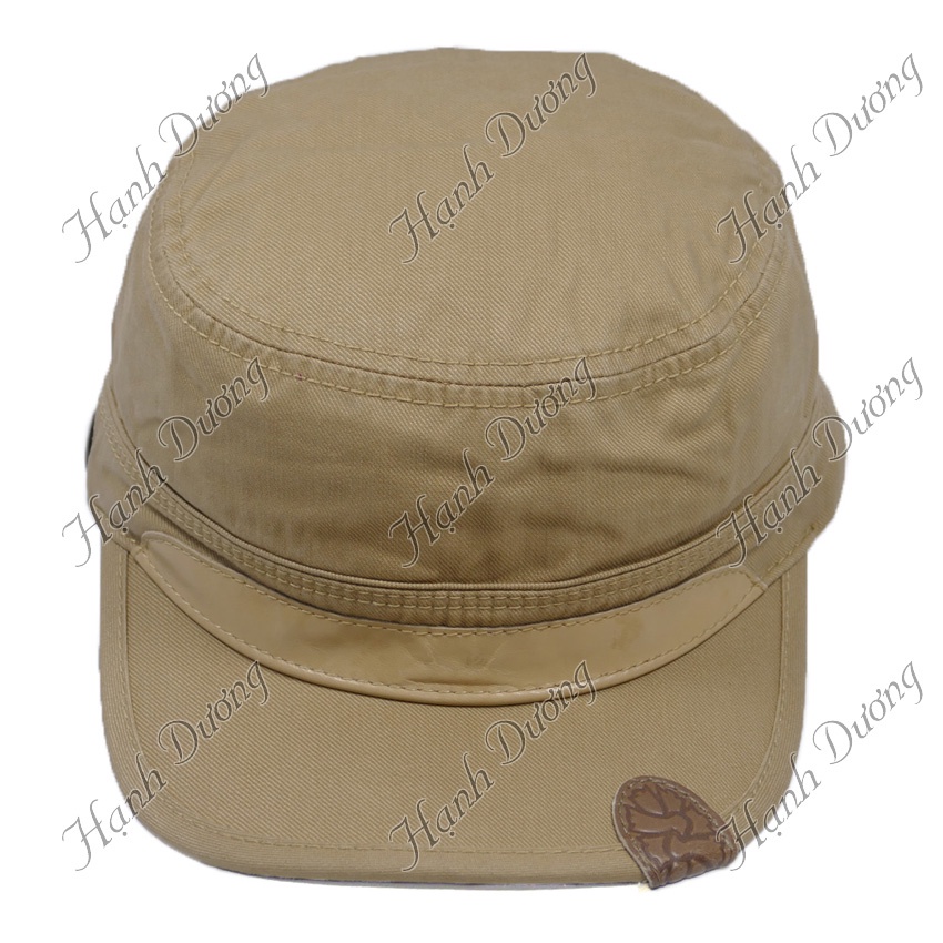 Nón kết đầu bằng xịn vá da phía trước logo chữ Z ở góc mỏ kết