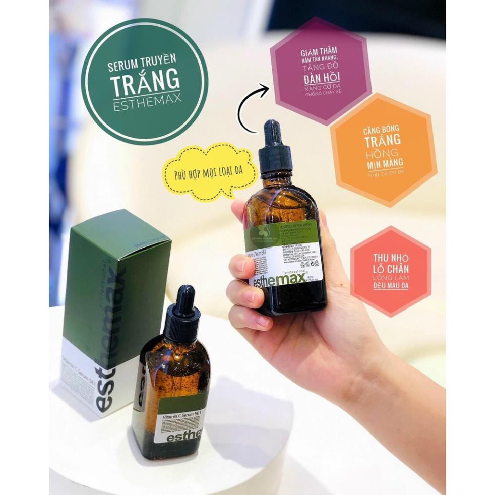 [Hàng Auth Hàn Quốc] Serum trắng sáng da, Tinh chất chống lão hóa Vitamin C Serum 561 Esthemax Hàn Quốc 100ml | BigBuy360 - bigbuy360.vn