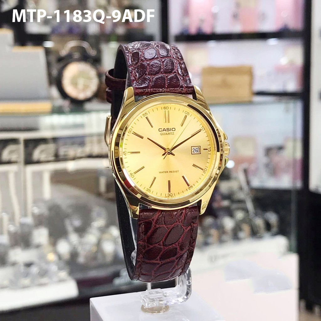 Đồng hồ nam dây da Casio chính hãng Anh Khuê MTP-1183 (7 màu sắc) MTP-1183A, MTP-118