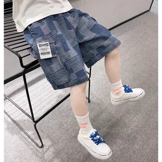 Seckill⚡Quần Short Denim Thời Trang Mùa Hè 2021 Dành Cho Bé Trai