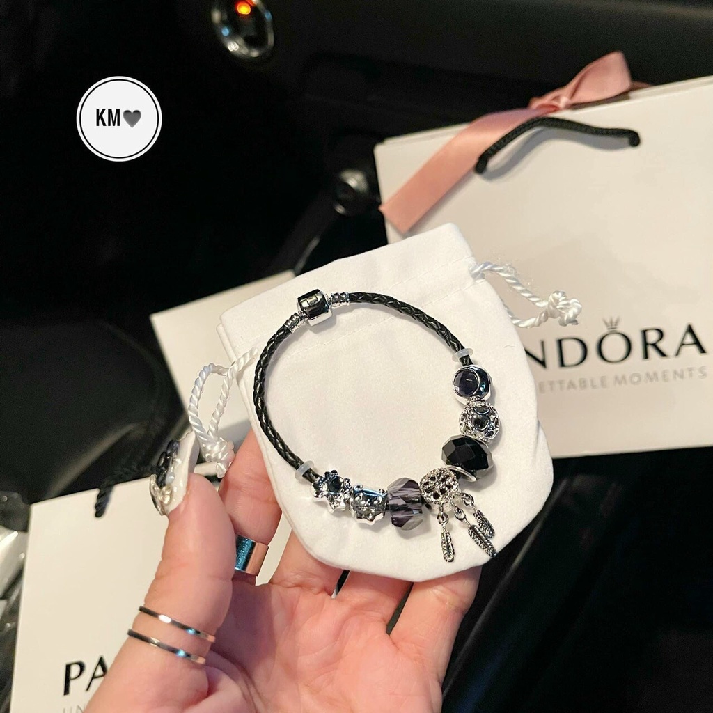 Vòng tay PANDORA Charm pha lê nhiều màu đẹp sang chảnh