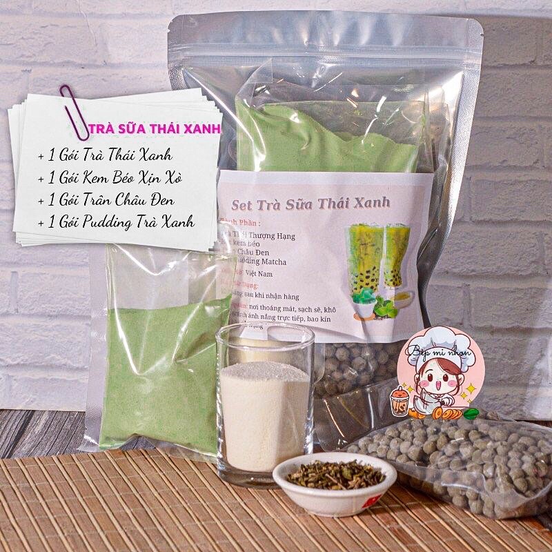 [Mã GROXUAN1 giảm 8% đơn 150K] Trà Sữa Tự Pha Set Nguyên Liệu Trà Sữa Thái Xanh (40 - 45ly) - NGUYÊN LIỆU BẾP MI NHON | BigBuy360 - bigbuy360.vn