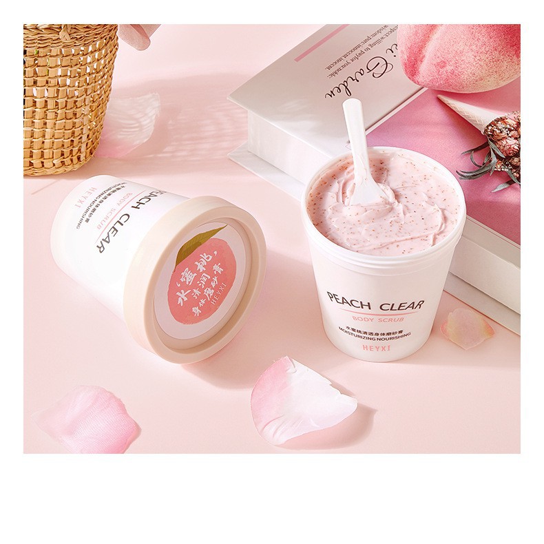 [RẺ VÔ ĐỊCH]TẨY DA CHẾT BODY Heyxi Đào PEACH CLEAR 200Gram | BigBuy360 - bigbuy360.vn
