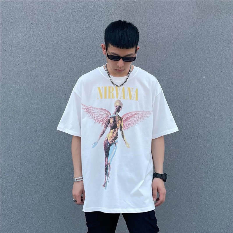 Áo thun tay lỡ Nirvana IN UTERO , T Shirt nam nữ unisex , MSW Town | BigBuy360 - bigbuy360.vn