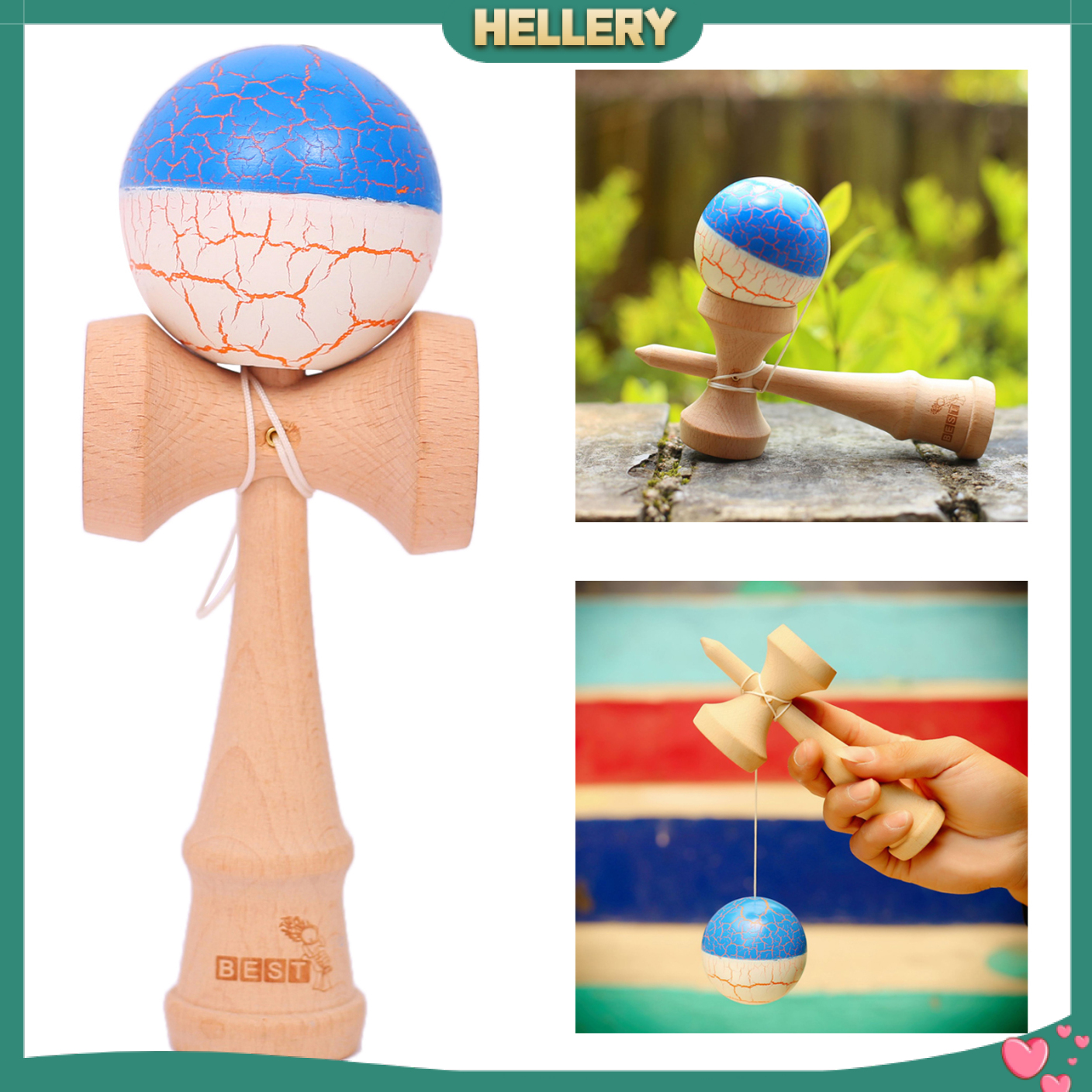 Đồ Chơi Kendama Bằng Gỗ Phong Cách Truyền Thống Nhật Bản Dành Cho Trẻ Em