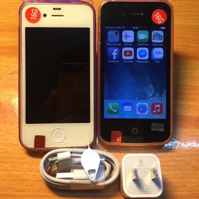 Điện thoại iPhone 4s-8GB Máy QT có sạc cáp . Lắp sim nghe gọi . Giá rẻ cho người nghèo có iPhone | BigBuy360 - bigbuy360.vn