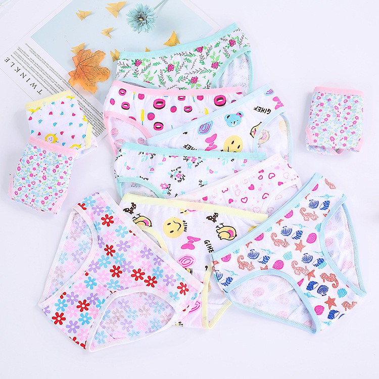 [Mã FAMAYFA2 giảm 10K đơn 50K] Quần chíp tam giác cotton mềm, họa tiết ngộ nghĩnh TE2447, TE2448