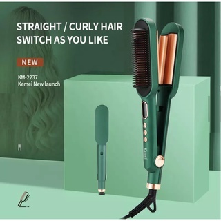 Lược điện chải tóc và máy uốn sóng chuyên nghiệp kemei km 2237