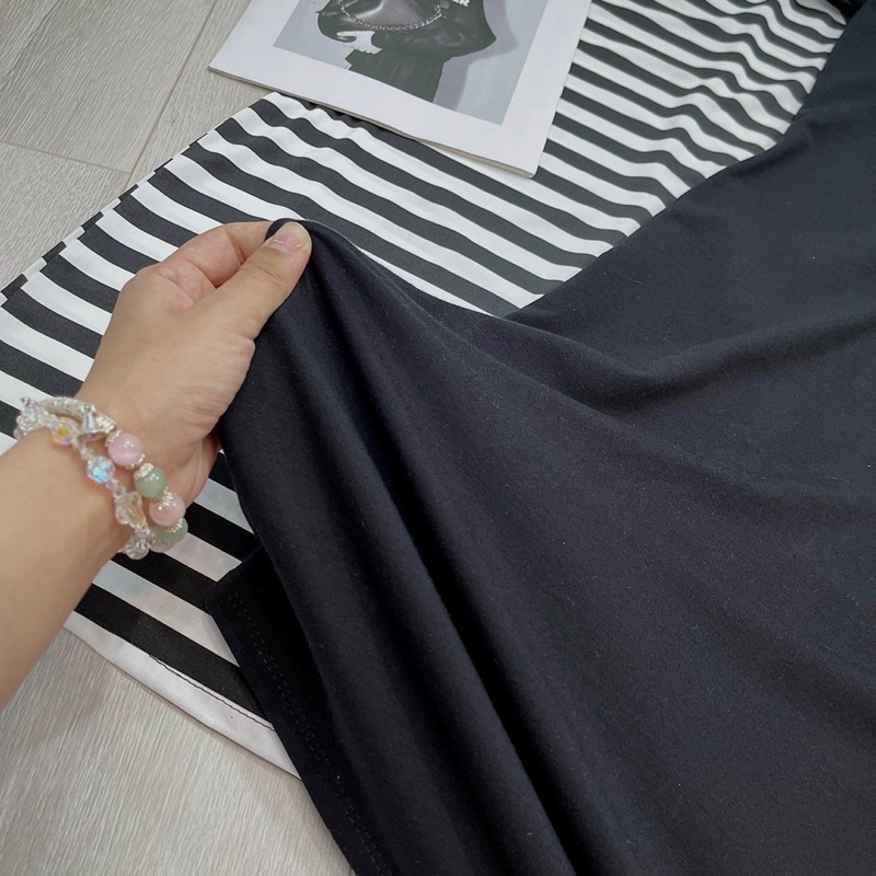 VÁY BODY CỔ V 2 MÀU ĐEN - KẺ XẢ LỖ