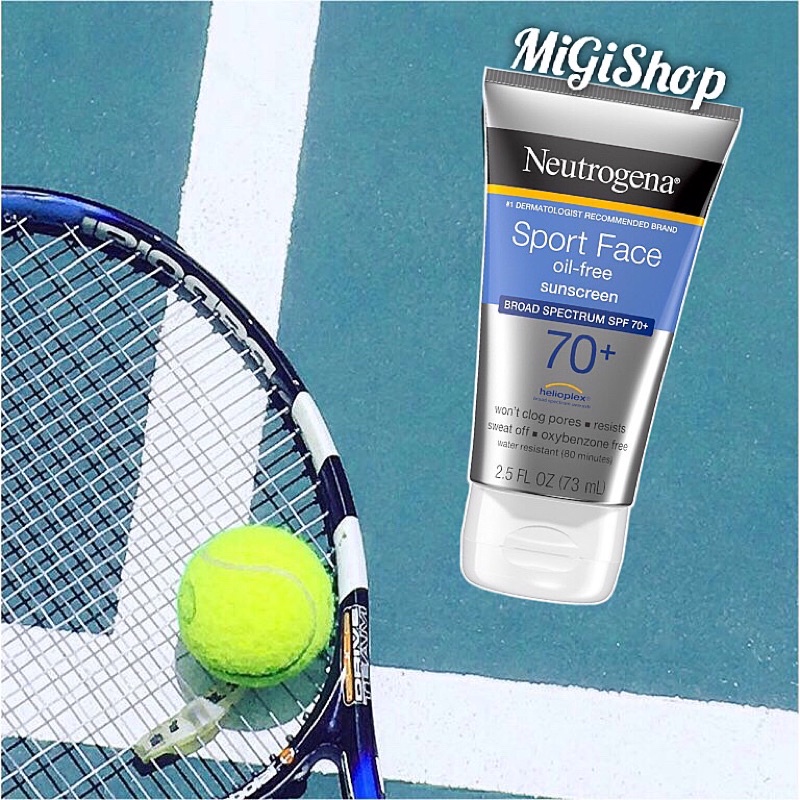 Kem Chống Nắng Thể Thao Neutrogena Sport Face Oil Free Sunscreen SPF70+ 73ml