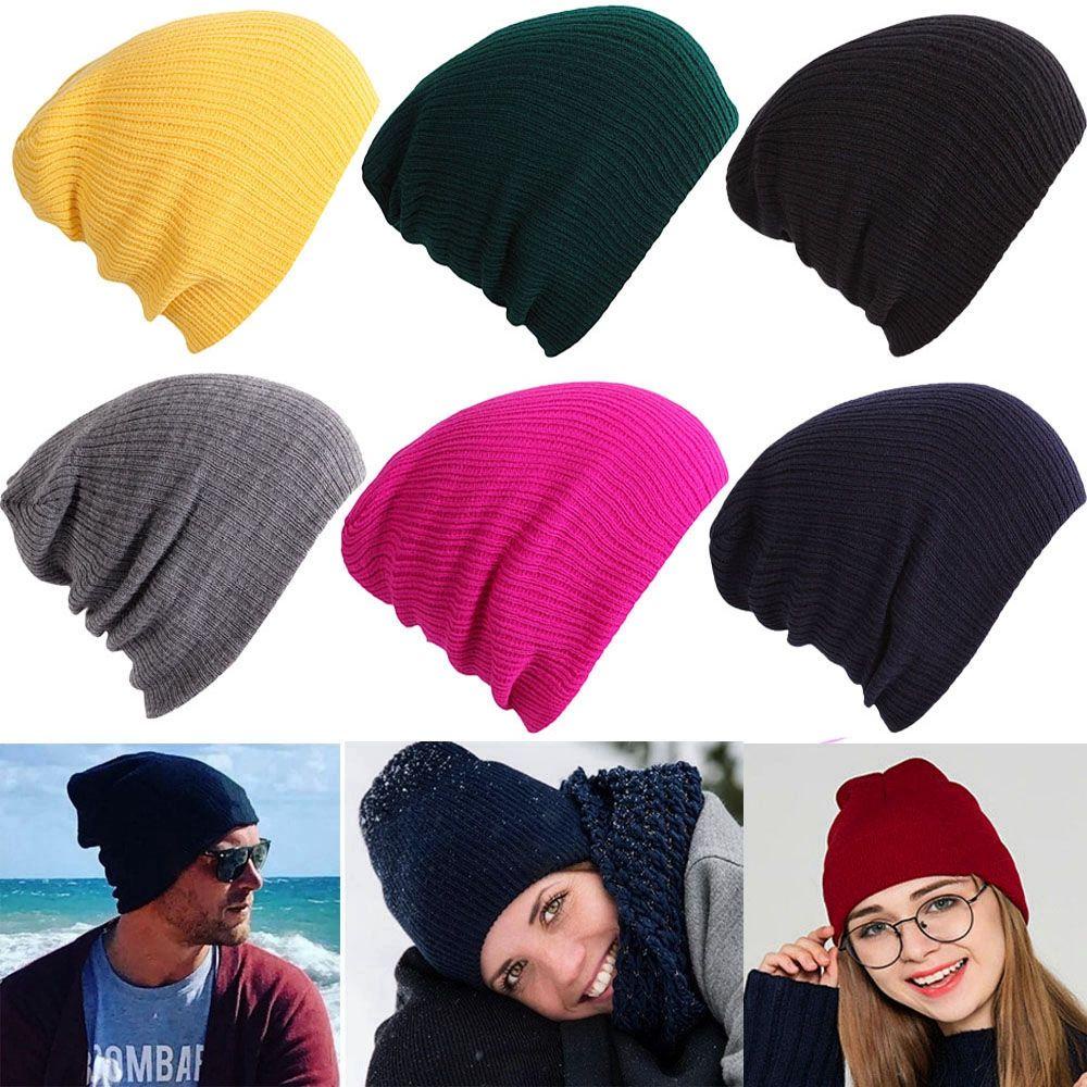 MAYSHOW Mũ Len Beanie Cao Cấp Màu Trơn Dễ Thương Cho Nữ