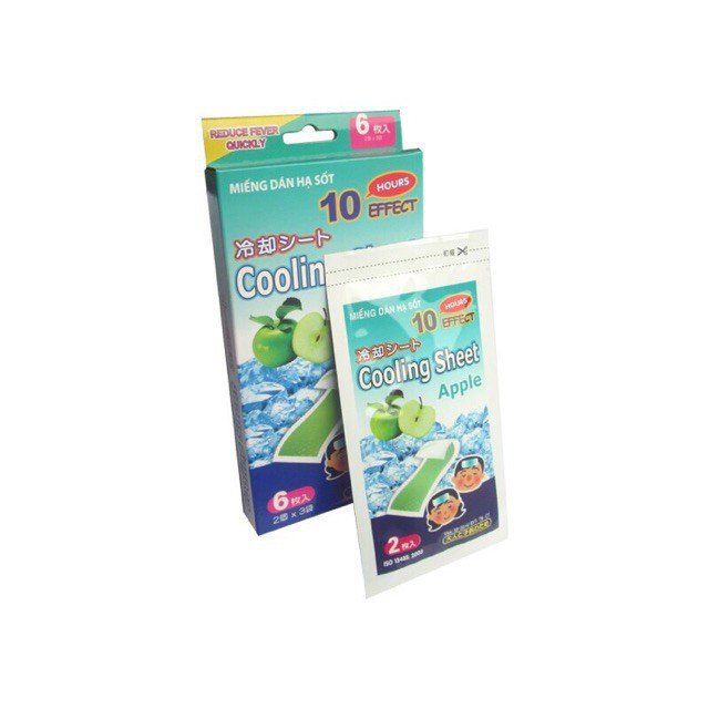 HỘP 6 MIẾNG DÁN HẠ SỐT COOLING SHEET APPLE