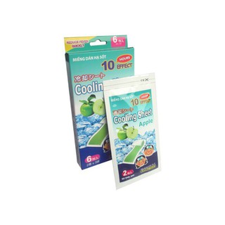 Hộp 6 miếng dán hạ sốt cooling sheet apple