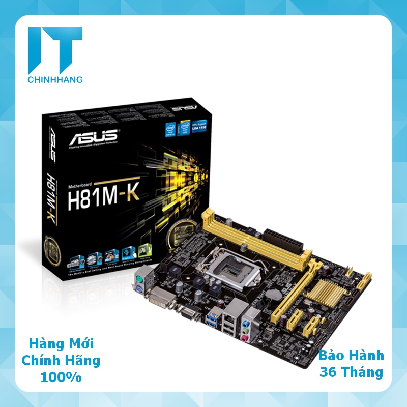 Bo Mạch Chủ Mainboard Asus H81M-K - Hàng Chính Hãng