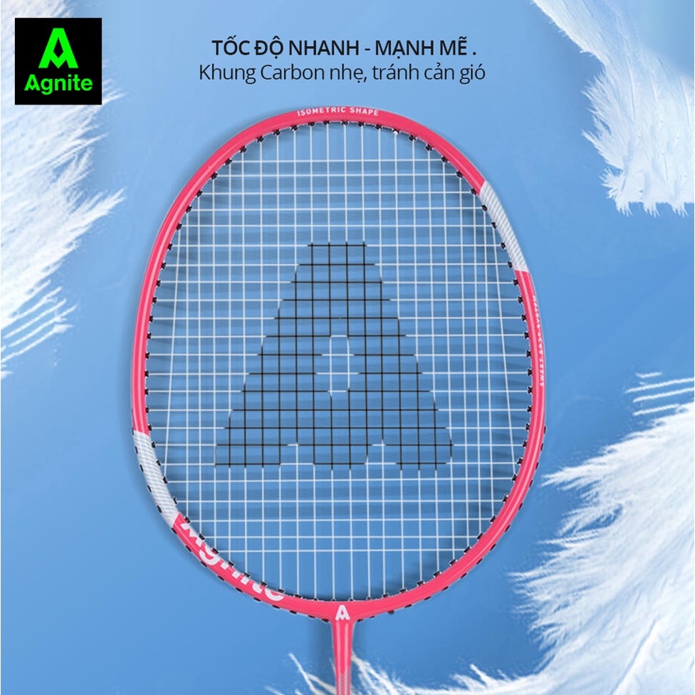 Bộ 2 vợt cầu lông Carbon Siêu Nhẹ Bộ Vợt Cầu Lông Chính Hãng Agnite - F2134 - vpp Diệp Lạc