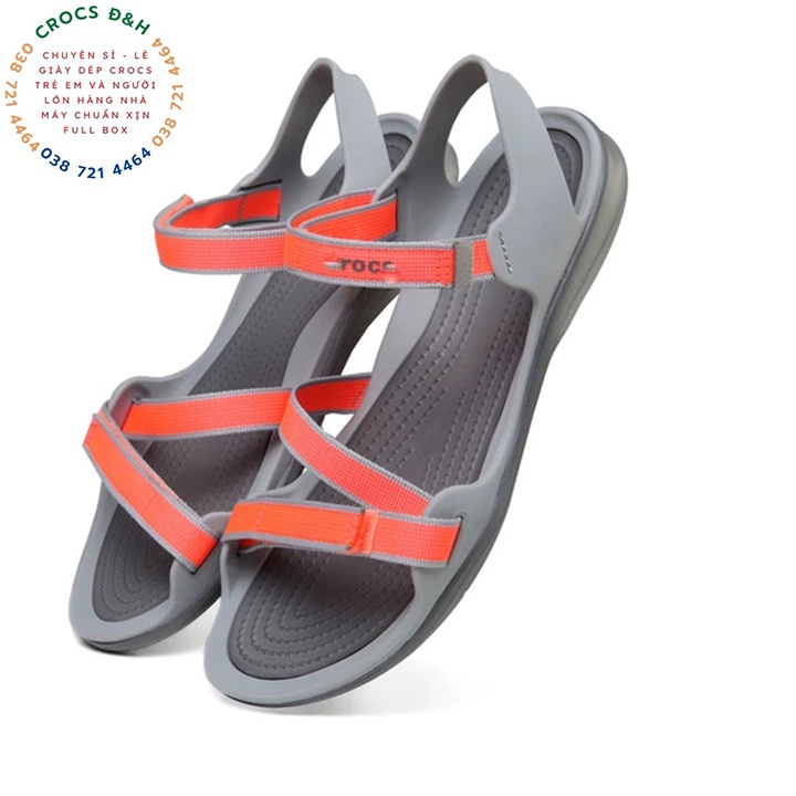 Giày dép crocs - dép sandal crocs webbing cho nữ, chống thấm nước, chống trơn trượt, chống hôi chân, hàng xuất xịn