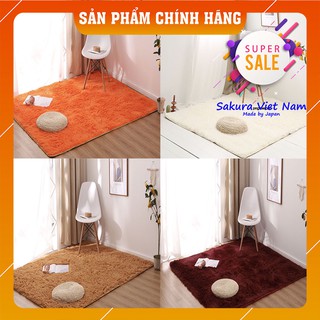 [BÁN LẺ GIÁ SỈ] Thảm Lông Trơn Basic / Thảm Trang Trí lót Cao Su Chống Trượt - Thảm Lông Cừu Sakura VN
