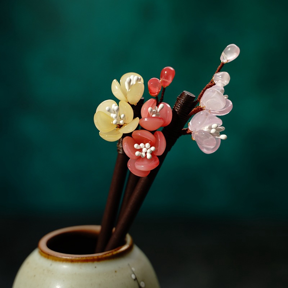 Kẹp tóc hình hoa xinh xắn được làm thủ công tinh tế