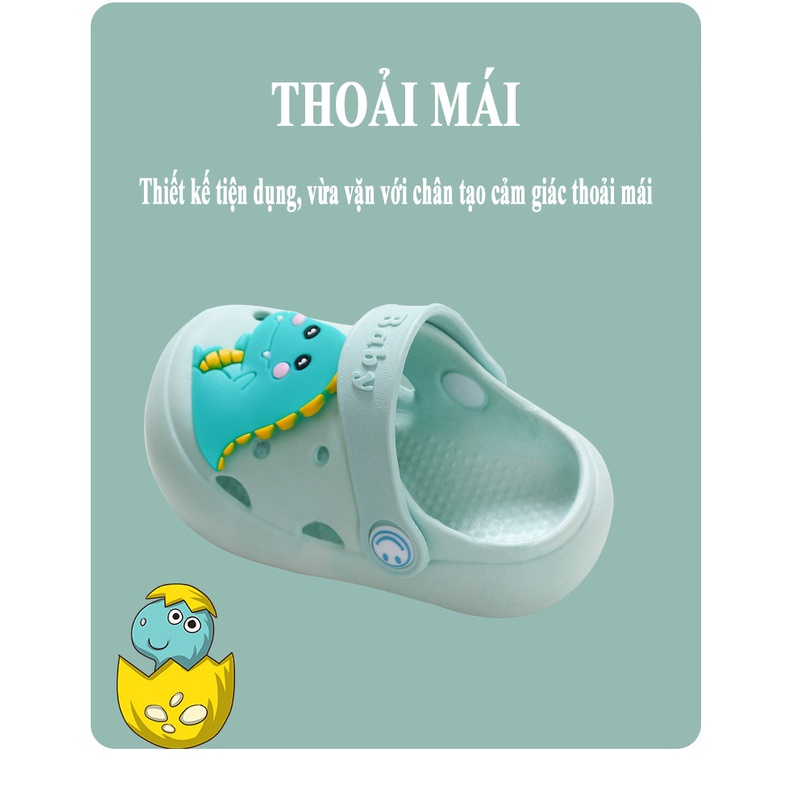 Sục trẻ em ZAKUDO giày crocs chống thấm nước CHỐNG TRƯỢT siêu đẹp cho bé yêu DQ01
