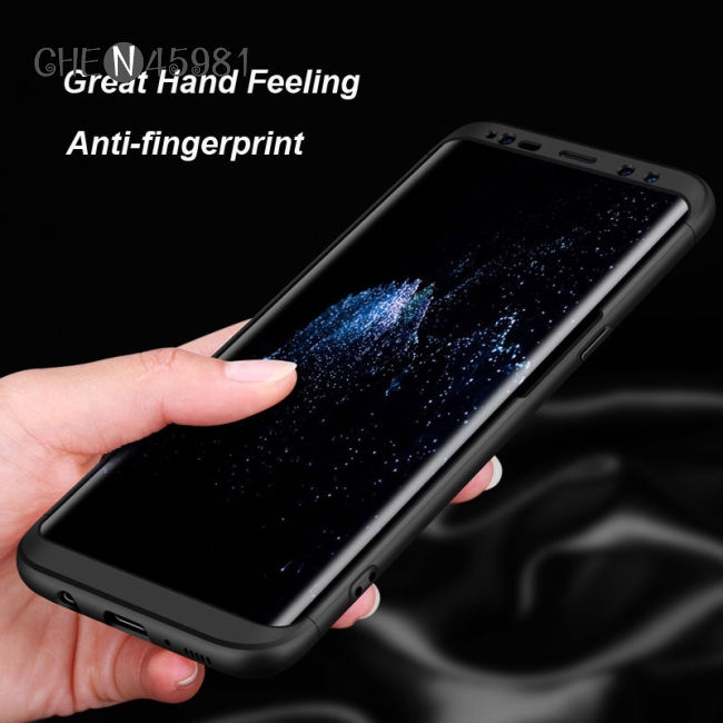 Ốp điện thoại cứng bảo vệ toàn thân 360 độ 3 trong 1 cho Samsung S8/S8 Plus/Note 8
