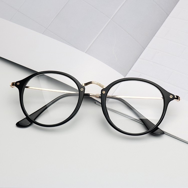 Kính cận thời trang nam nữ mắt mèo Hottrend 2022 phong cách Ulzzang, kính giả cận Unisex thay được tròng cận 074