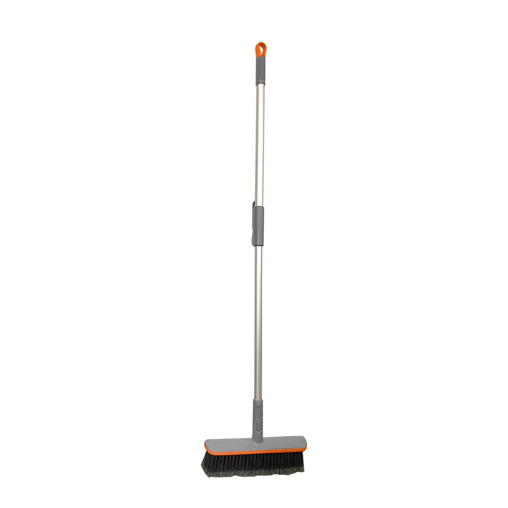 HomeBase ME LIVING Chổi PVC có thể điều chỉnh được lên đến 33cm có tay cầm ZURE W34xH136xD5cm màu xám/đỏ