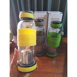 Bình thuỷ tinh lọc trà 420ml