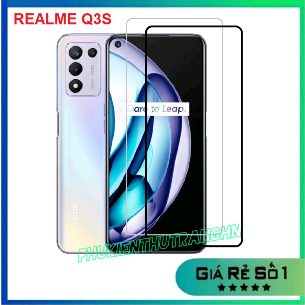 Realme Q3S Realme 10 Pro - Kính cường lực full màn hình, kính cường lực trong suốt không full màn
