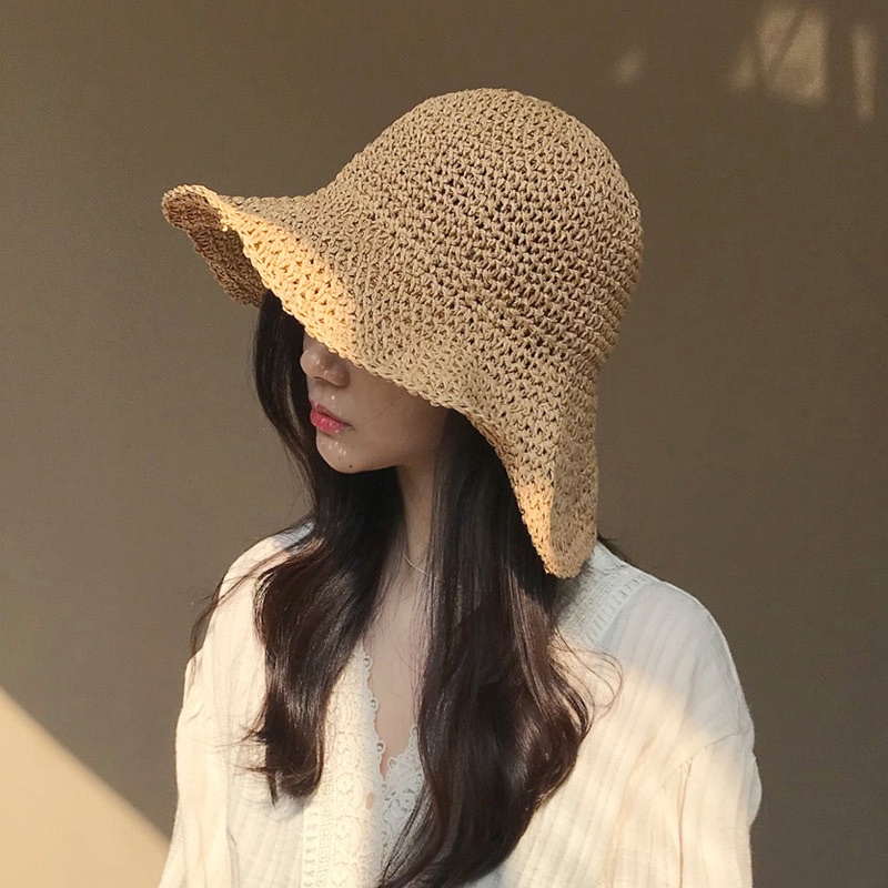 Mũ cói ( nón cói) móc handmade dịu dàng nữ tính nhiều kiểu dáng