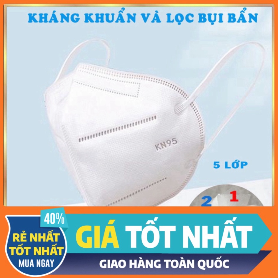 Khẩu trang KN95 technology korea 5 lớp KN95 Donafa cao cấp khônng Van 1000 cái/thùng (đủ màu)