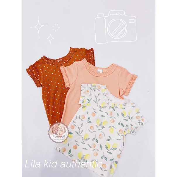 Set 3 áo cộc tay hm bé gái