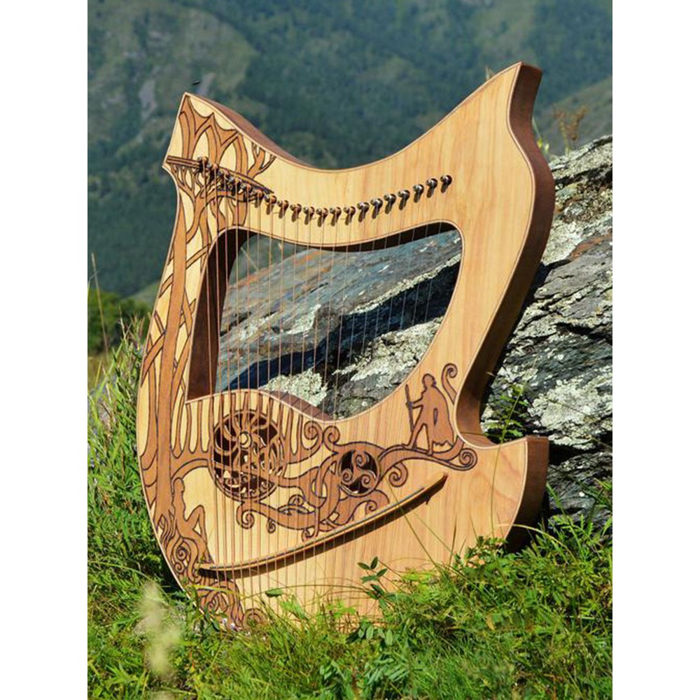 Đàn Lyre Harp đàn hạc thủ công Tặng phụ kiện giáo trình bảo hành thân đàn 10 năm tặng đàn kalimba 17 phím KATENE-W01044